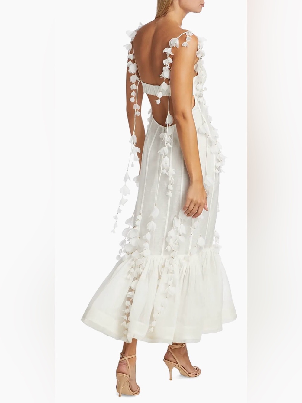 Zimmermann Petals Linen & Silk Corset Gown - Picture 2 of 5